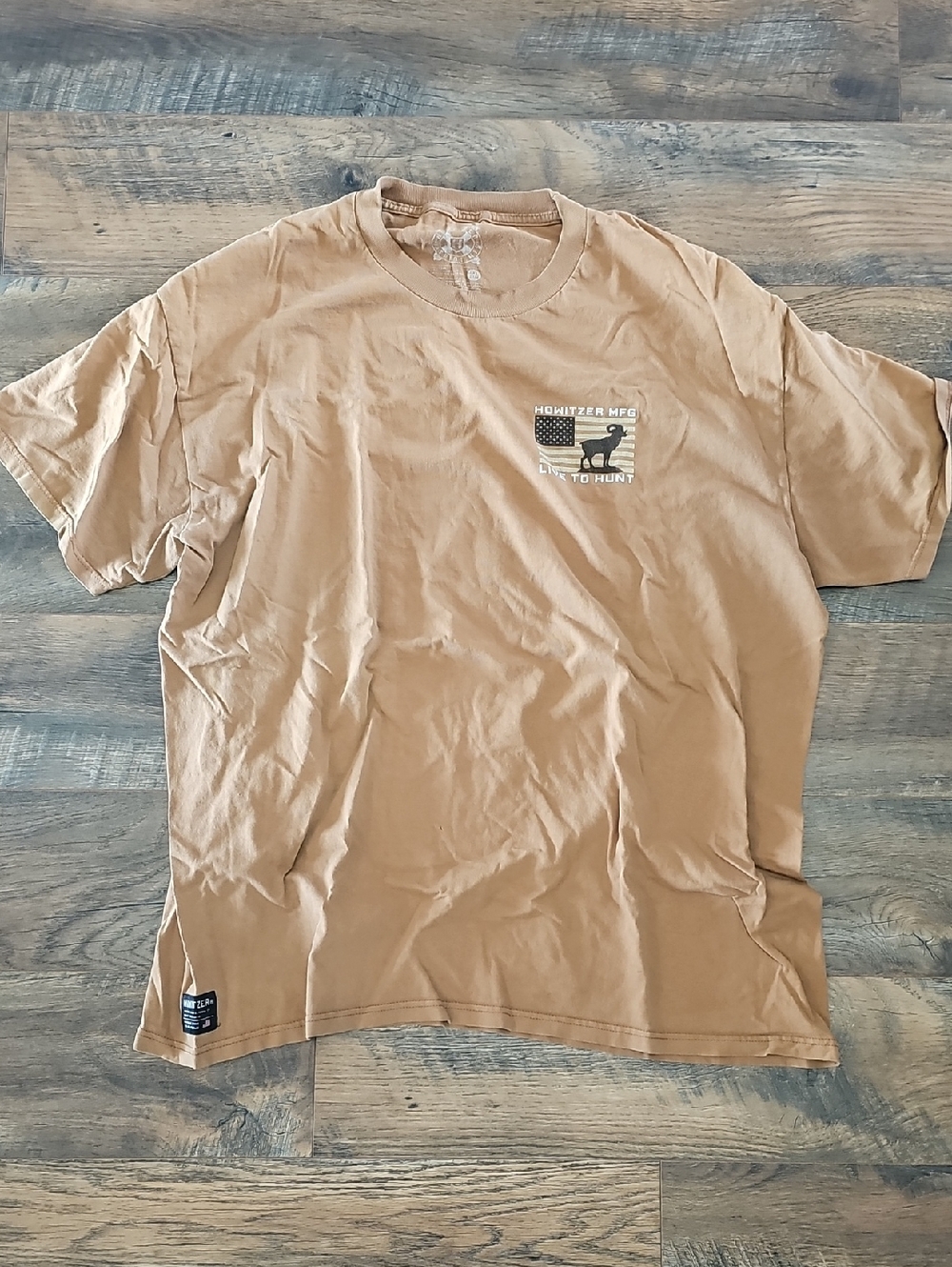 Howitzer MFG Men's Short-Sleeve Crewneck Tee in Tan